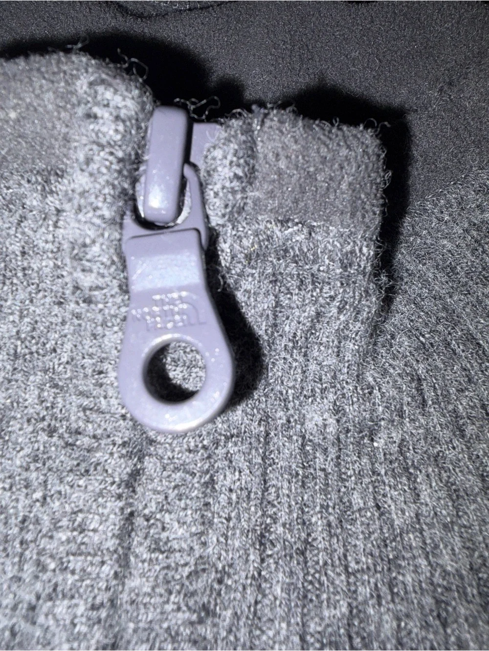 The North Face Men’s XL/TG Quarter Zip Sweater Gray Cotton Wool Blend Pullover